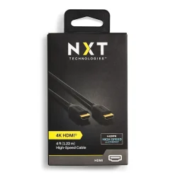 NXT Technologies ™ NX29738 4' HDMI 4K Audio/Video Cable, Male to Male, Black