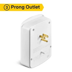 NXT Technologies ™ 6-Outlet Plus USB Surge Protector, 1200 Joules (NX54321)