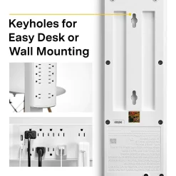 NXT Technologies ™ 10-Outlet Plus USB Surge Protector, 6' Cord, 3000 Joules (NX54318)
