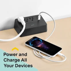 NXT Technologies ™ 3-Outlet Plus USB Surge Protector, 5' Cord, 900 Joules (NX61430)