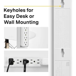NXT Technologies ™ 6-Outlet Surge Protector, 8' Cord, 900 Joules (NX54314)