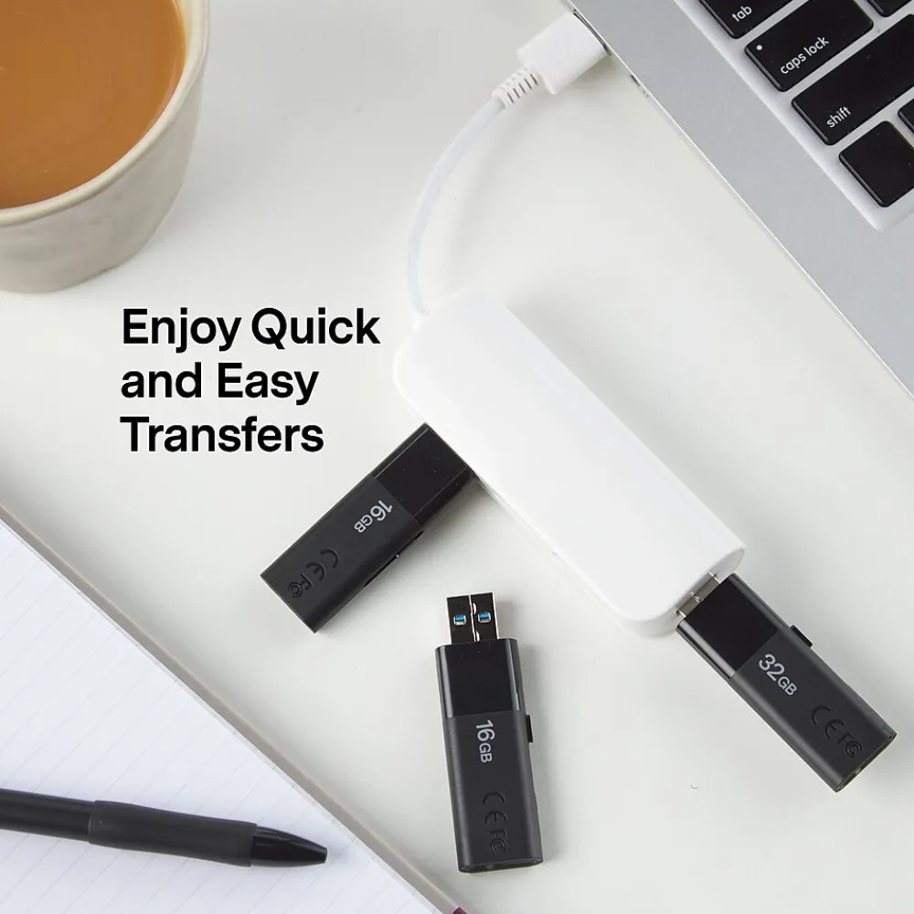 NXT Technologies ™ 4-Port USB 2.0 Hub, White (NX29758)