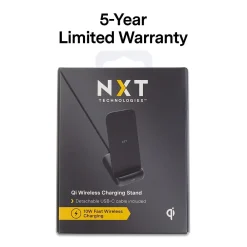 ™ Qi Wireless Charging Stand, Black (NX60455)<NXT Technologies