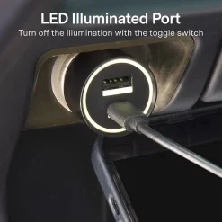 ™ Universal 2-Port USB-C and USB-A Car Charger, Black (NX54336)<NXT Technologies Best