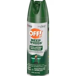 OFF! Deep Woods V Aerosol for Mosquitos, Alcohol Odor, 6 oz., 12/Carton (333242)