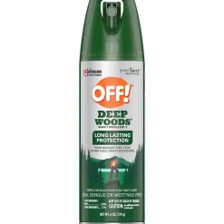 OFF! Deep Woods V Aerosol for Mosquitos, Alcohol Odor, 6 oz., 12/Carton (333242)