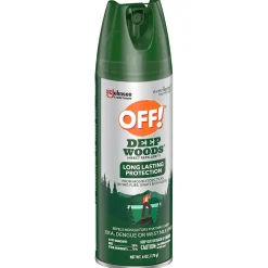 OFF! Deep Woods V Aerosol for Mosquitos, Alcohol Odor, 6 oz., 12/Carton (333242)