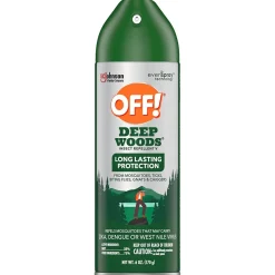 OFF!  Deep Woods V Aerosol for Mosquitos, Alcohol Odor, 6 oz. (333242)