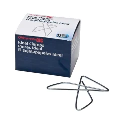 Clips & Fasteners|Officemate Butterfly Clamps, #1, Silver, 12/Box (99966)