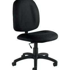 Office Chairs*Offices to go Fabric Armless Task Chair, Black (OTG11650-QL10)