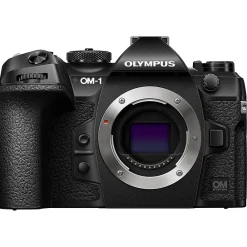 Olympus OM SYSTEM OM-1 20.4 Megapixel Mirrorless Camera Body Only, Black (V210010BU000)