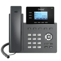 Ooma 3-Line VOIP Phone with Digital Answering, Black (2603)