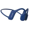 Swym Bluetooth Bone-Conduction Neckband Headphones with Microphone & MP3 Storage, Blue (OS3000BU)<OPN Sound New