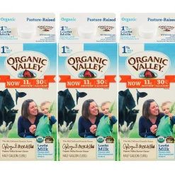 Organic Valley 1% Milk, 64 oz., 3/Pack (307-00349)