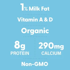 Organic Valley Aseptic Single Serve Milk, 8 Oz, 24/Pack (307-00381)