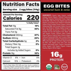 Organic Valley Egg Bites Variety Pack, 4oz, 6/Carton (600-03001)