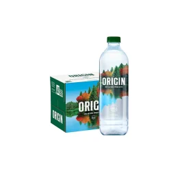 Poland Spring ORIGIN, 100% Natural Spring Water, 900 mL, Recycled Plastic Bottle (12 Count)