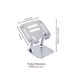 Aluminum Adjustable Laptop Riser Stand, Gray (OB-A2A)<OTM Essentials