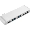 OTM Essentials Basics 3-Port USB-C Hub, White (OB-AIAN)
