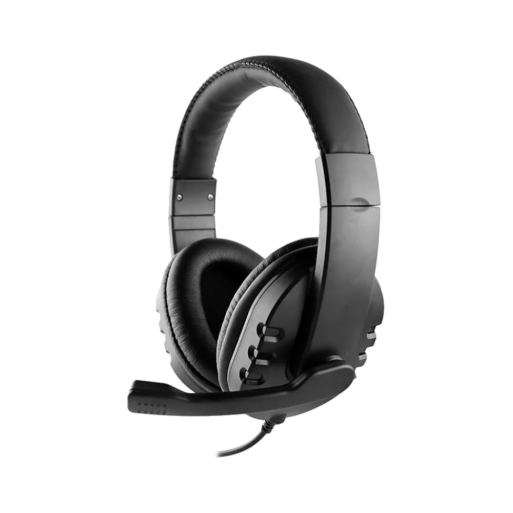Online OTM Essentials Stereo Computer Headset, Over-the-Head, Black (OB-AOK)