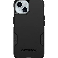 OtterBox Commuter MagSafe Rugged Case for iPhone 13/14/15, Shock Absorbing, Black (77-92606)