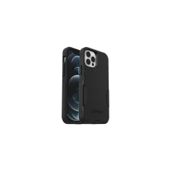 OtterBox Commuter Series Black Cover Case for iPhone 12/12 Pro, Shock Absorbing, Black (77-65405)