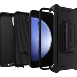 OtterBox Defender Holster Case for Galaxy S23 FE, Shock Absorbing, Black (77-94283)