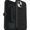 OtterBox Defender Pro Holster Case for iPhone 13/14/15, Shock Absorbing, Black (77-92732)