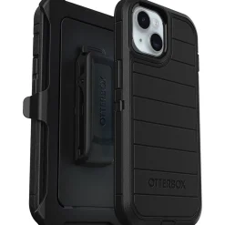 OtterBox Defender Pro Holster Case for iPhone 13/14/15, Shock Absorbing, Black (77-92732)