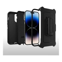 OtterBox Defender Series Black Rugged Case for iPhone 14 Pro Max (77-88390)
