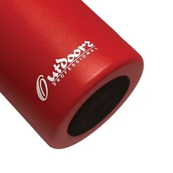 Outdoors Professional Stainless Steel Double-Walled Vacuum-Insulated Travel Bottle, 20 oz., Red (OUTD0247)
