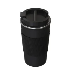 Stainless Steel Double-Walled Vacuum Insulated Coffee Cup, 17.2 oz., Black (OUTD9447)<Outdoors Professional Outlet