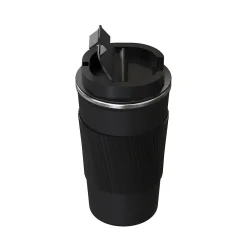 Stainless Steel Double-Walled Vacuum Insulated Coffee Cup, 17.2 oz., Black (OUTD9447)<Outdoors Professional Outlet