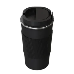 Stainless Steel Double-Walled Vacuum Insulated Coffee Cup, 17.2 oz., Black (OUTD9447)<Outdoors Professional Outlet