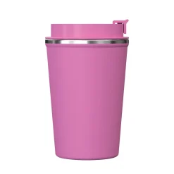 Stainless Steel Double-Walled Vacuum Insulated Coffee Cup, 12.8 oz., Pink (OUTD9430)<Outdoors Professional New