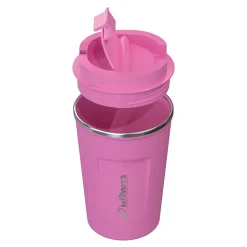Stainless Steel Double-Walled Vacuum Insulated Coffee Cup, 12.8 oz., Pink (OUTD9430)<Outdoors Professional New