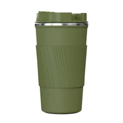 Stainless Steel Double-Walled Vacuum Insulated Coffee Cup, 17.2 oz., Olive Green (OUTD9454)<Outdoors Professional