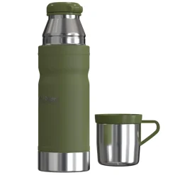 Outdoors Professional Stainless Steel Vacuum Insulated Termo Go Water Bottle, 25.3 oz., Green (OUTD9331)