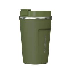 Stainless Steel Double-Walled Vacuum-Insulated Coffee Cup, 12.8 oz., Olive Green (OUTD9423)<Outdoors Professional Hot
