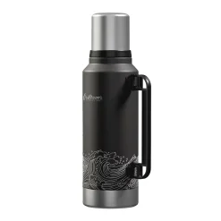 Stainless Steel Vacuum Insulated Termo Classic Water Bottle, 33 oz., Black Waves (OUTD9379)<Outdoors Professional Online