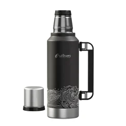 Stainless Steel Vacuum Insulated Termo Classic Water Bottle, 33 oz., Black Waves (OUTD9379)<Outdoors Professional Online