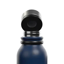 Outdoors Professional Stainless Steel Double-Walled Vacuum-Insulated Travel Bottle, 20 oz., Navy Blue (OUTD9263)