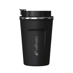 Stainless Steel Double-Walled Vacuum Insulated Coffee Cup, 12.8 oz., Black (OUTD9416)<Outdoors Professional Best
