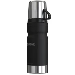 Outdoors Professional Stainless Steel Vacuum Insulated Termo Go Water Bottle, 25.3 oz., Black (OUTD9324)