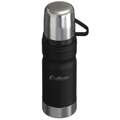 Outdoors Professional Stainless Steel Vacuum Insulated Termo Go Water Bottle, 25.3 oz., Black (OUTD9324)