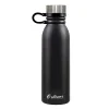 Outdoors Professional Stainless Steel Double-Walled Vacuum-Insulated Travel Bottle, 20 oz., Black (OUTD3675)