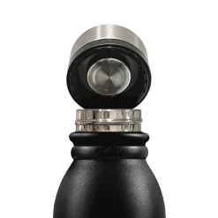 Outdoors Professional Stainless Steel Double-Walled Vacuum-Insulated Travel Bottle, 20 oz., Black (OUTD3675)