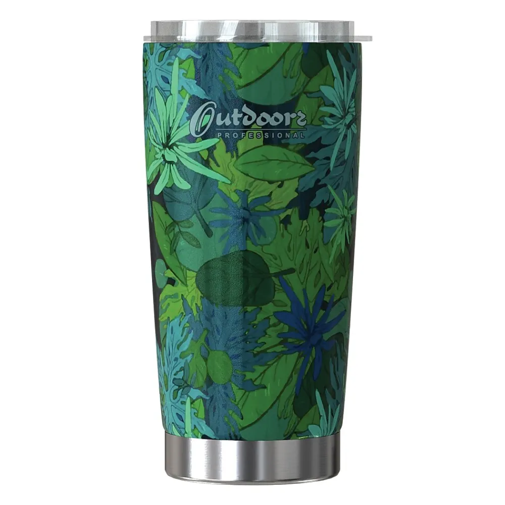 Stainless Steel Double-Walled Vacuum Insulated Classic Tumbler, 20 oz., Tropical Green (OUTD9300)<Outdoors Professional Sale