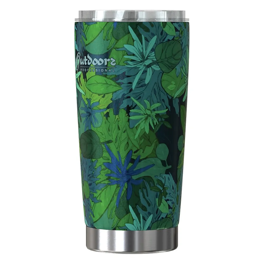 Stainless Steel Double-Walled Vacuum Insulated Classic Tumbler, 20 oz., Tropical Green (OUTD9300)<Outdoors Professional Sale