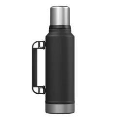 Stainless-Steel Vacuum Insulated Termo Classic Bottle with Carry Handle, 47 oz., Black (OUTD9393)<Outdoors Professional Discount